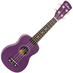 Laka Rainbow Series Soprano Ukulele & Carry Bag - Violet