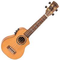 Laka Maple Series Electro-Acoustic Cutaway Ukulele & Carry Bag - Soprano