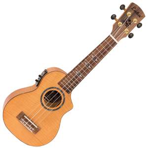 Laka Maple Series Electro-Acoustic Cutaway Ukulele & Carry Bag - Soprano