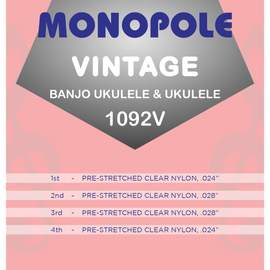 Monopole 1092v Vintage Banjo Ukulele Set