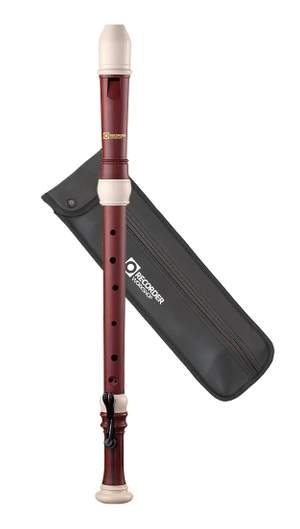 Recorder Workshop 603TWG simulated rosewood and ivory tenor recorder
