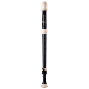 Recorder Workshop 603T tenor recorder and bag - black with white trim