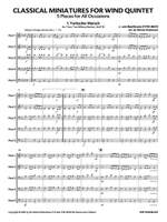 Classical Miniatures for Wind Quintet Product Image
