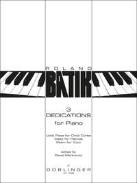 Batik, R: 3 Dedications for piano