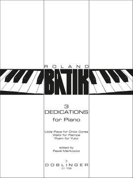 Batik, R: 3 Dedications for piano