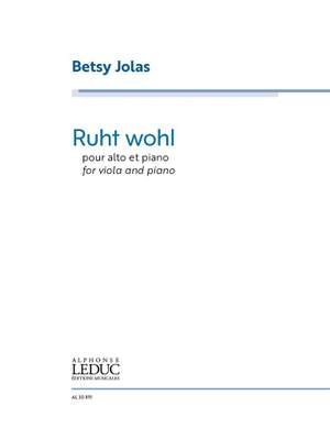 Betsy Jolas: Ruht wohl