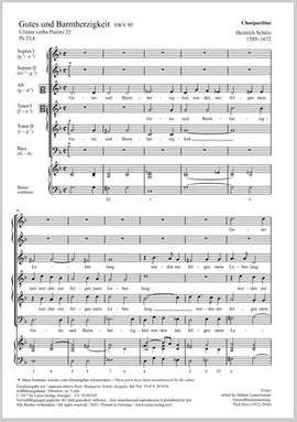 Schütz, Heinrich: Gutes und Barmherzigkeit, SWV95