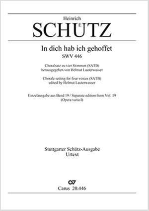 Schütz, Heinrich: In dich hab ich gehoffet, Herr, SWV446