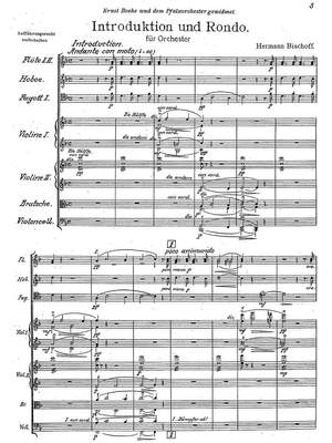 Bischoff, Hermann: Introduktion und Rondo for orchestra