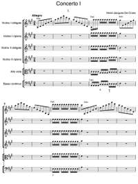 De Croes, Henri-Jacques: VI concerti, opera prima for four violins, alto viola and basso continuo