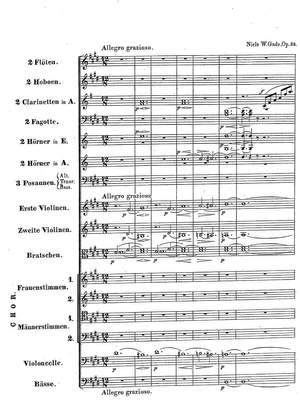 Gade, Niels Wilhelm: Frühlings-Botschaft Op. 35 for orchestra