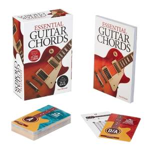 Essential Guitar Chords Book & Card Deck: Includes 64 Easy-to-Use Chord Flash Cards, Plus 128-Page Instructional Play Book