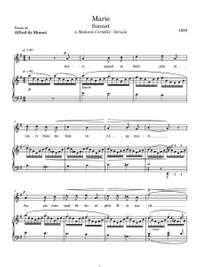 Boeck, August de: Mélodies sur des poèmes francais for voice and piano (Score)