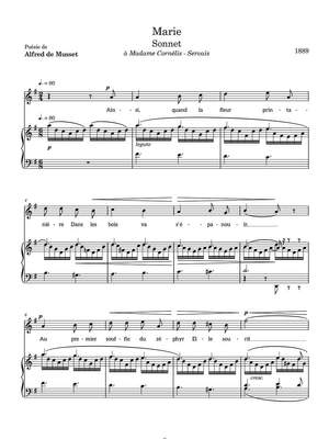 Boeck, August de: Mélodies sur des poèmes francais for voice and piano (Score)