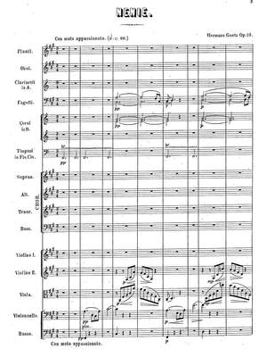 Goetz, Hermann: Nenie Op. 10 for choir and orchestra