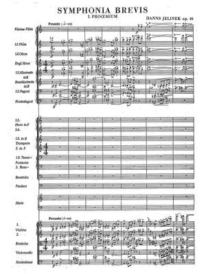 Jelinek, Hanns: Symphonia Brevis Op. 16
