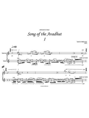 Mălăncioiu , Gabriel: Song for the Avadhut for soprano and violin