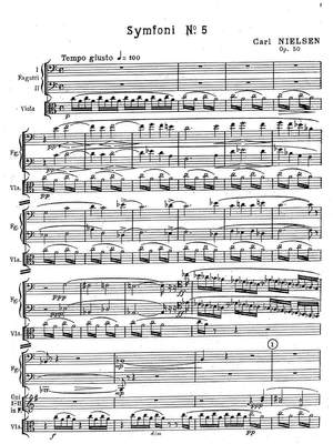 Nielsen, Carl: Symfoni Nr. 5 (reprint of the first edition)