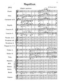 Prout, Ebenezer: Magnificat Op. 7 for solo voices, chorus & orchestra