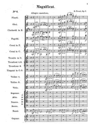 Prout, Ebenezer: Magnificat Op. 7 for solo voices, chorus & orchestra