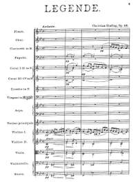 Sinding, Christian: Legende Op.46 for violin and orchestra