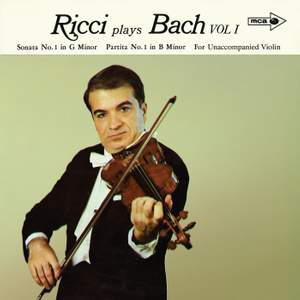 J.S. Bach: Sonata for Violin No. 1, BWV 1001; Partita for Violin No. 1, BWV 1002; Sonata For Violin No. 2, BWV 1003