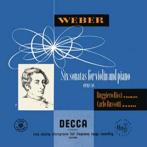 J.S. Bach: Sonata for Violin No. 1, BWV 1001; Partita for Violin No. 2, BWV 1004; Weber: Six Sonates Progressives