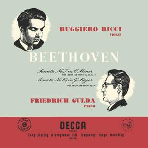 Beethoven: Violin Sonata No. 7; Violin Sonata No. 10