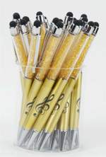 Stylus pen g-clef gold/crystal Product Image