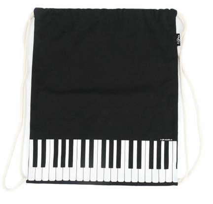 Drawstring bag keys black