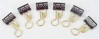 Binder Clip quaver gold 6 pcs