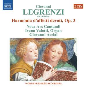 Giovanni Legrenzi: Harmonia d'Affetti Devoti, Op. 3