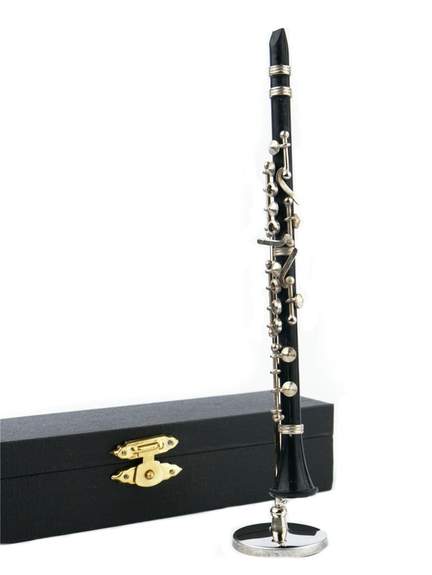 Clarinet wooden with stand & gift case