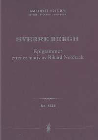 Bergh, Sverre: Epigrammer etter et motiv av Rikard Nordraak, String Quartet no. 2