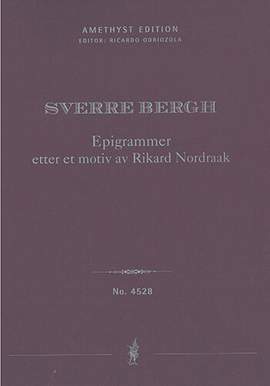 Bergh, Sverre: Epigrammer etter et motiv av Rikard Nordraak, String Quartet no. 2
