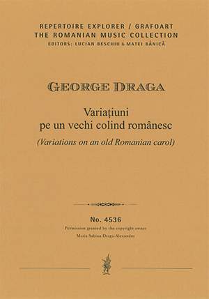 Draga, George: Variations on an old Romanian carol for orchestra