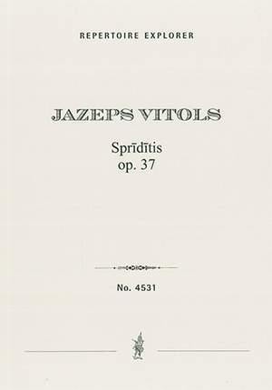 Vitols, Jazeps: Spriditis Op. 37 for orchestra