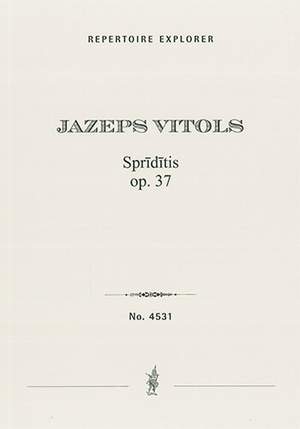 Vitols, Jazeps: Spriditis Op. 37 for orchestra