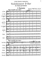 Wolf-Ferrari, Ermanno: Concerto per violino e orchestra in re maggiore op. 26 Product Image