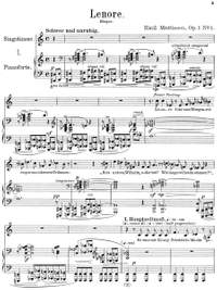 Mattiesen, Emil: Balladen vom Tod op. 1 for voice and piano