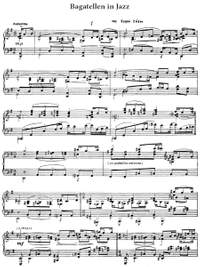 Zador, Eugen: Bagatellen in Jazz for piano solo