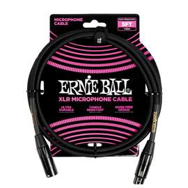 Ernie Ball 5ft Braided Xlr Microphone Cable Black