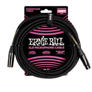 Eb 20ft Braided Xlr Microphone Cable Black