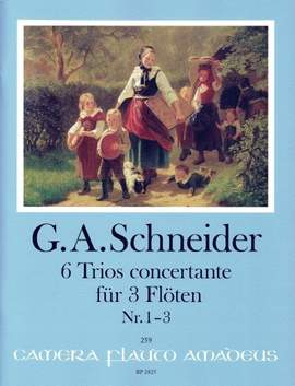 Schneider, G A: 6 Trios concertante Heft 1 Issue 1