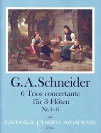 Schneider, G A: 6 trios concertante Volume 2 Issue 2