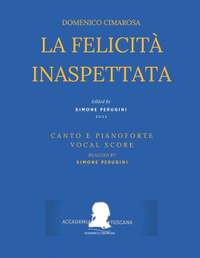 Canto e Pianoforte - Vocal Score Cimarosa La felicità inaspettata: