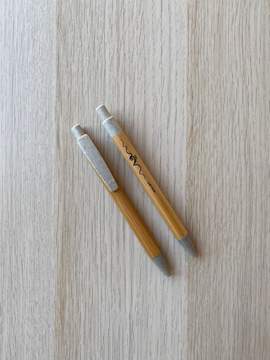 Kugelschreiber Bass-Schlüssel, weiß