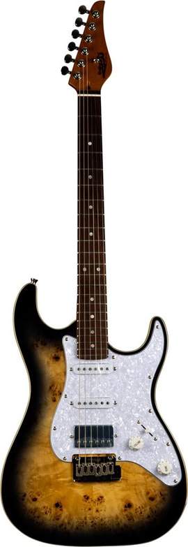 Jet Electric Guitar JS450 Trans Brown (Spalted Top)