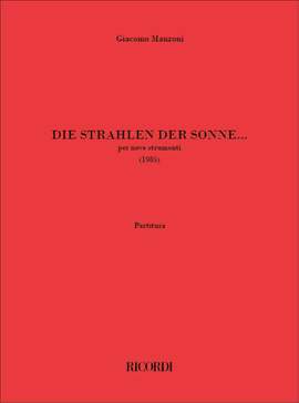Giacomo Manzoni: Die Strahlen der Sonne...