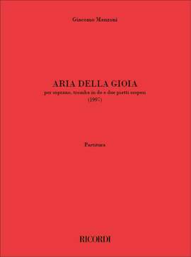 Giacomo Manzoni: Aria della gioia